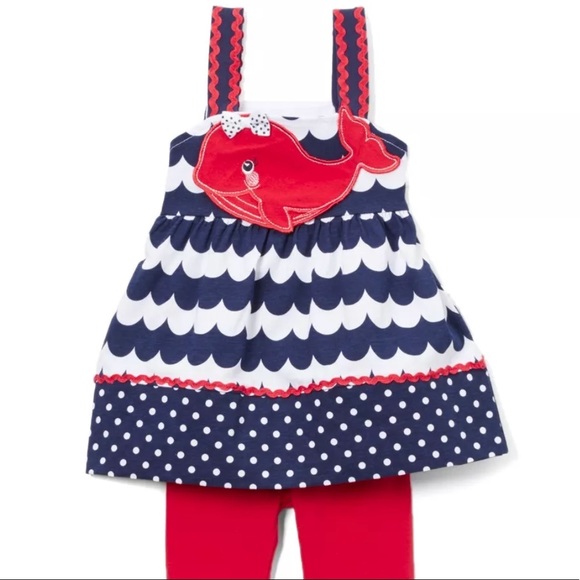 ▪️Whale of a Time Tunic & Leggings Set - Picture 3 of 3